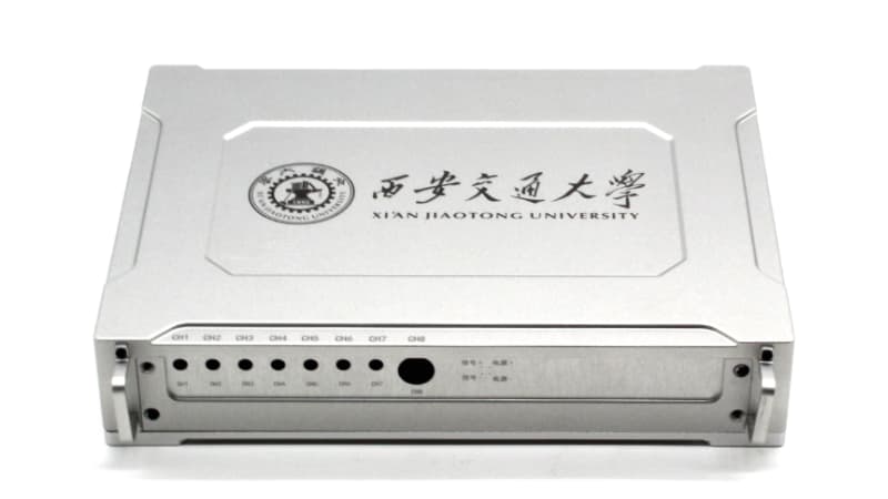 A metal part with precise laser engraved markings